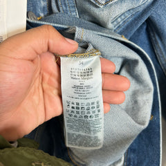 Maison Margiela Lightwash Collarless Denim Jacket Size 54