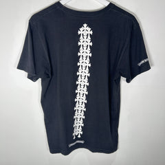 Chrome Hearts Black Spine Cross T-Shirt Size M