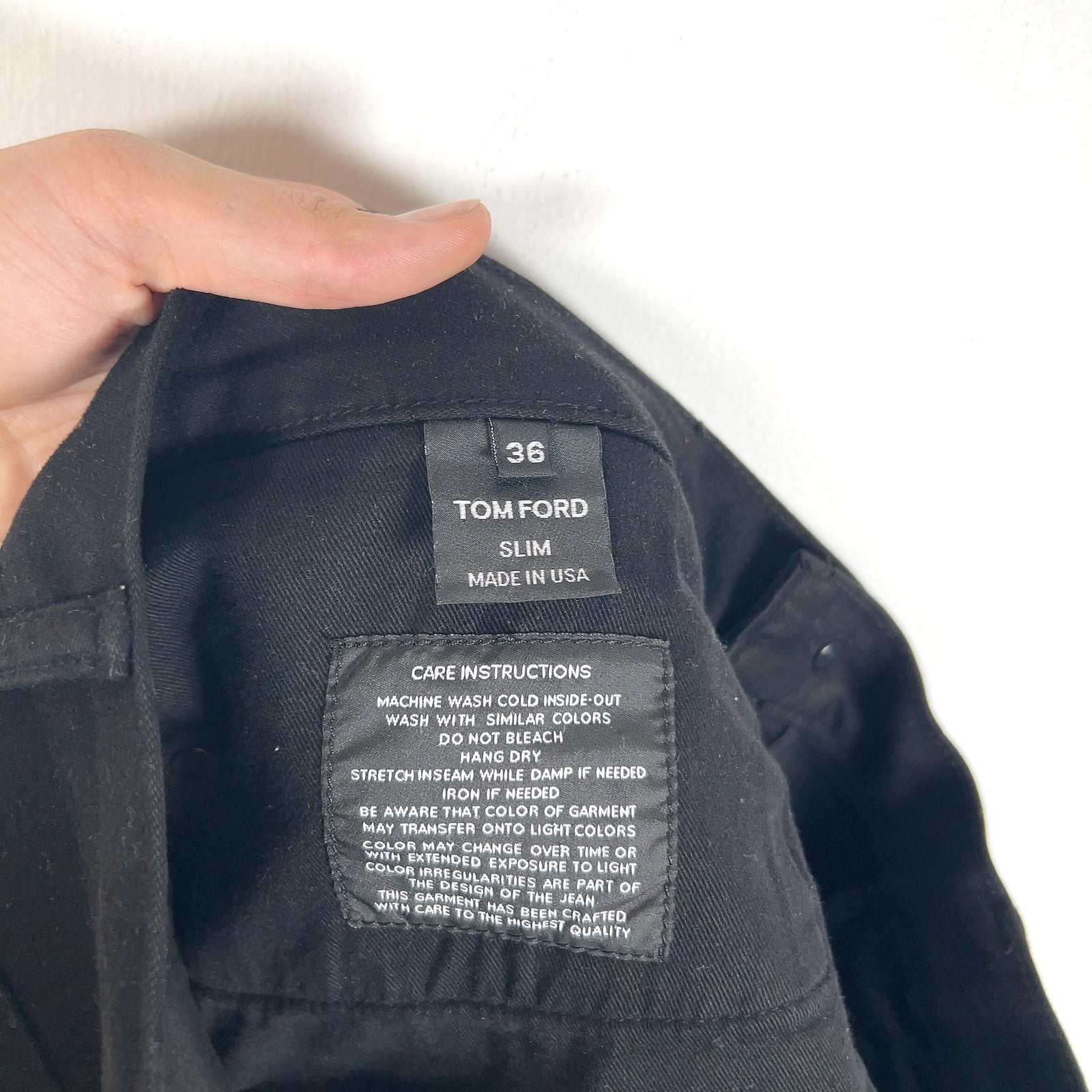 Tom Ford Black Cotton Pants