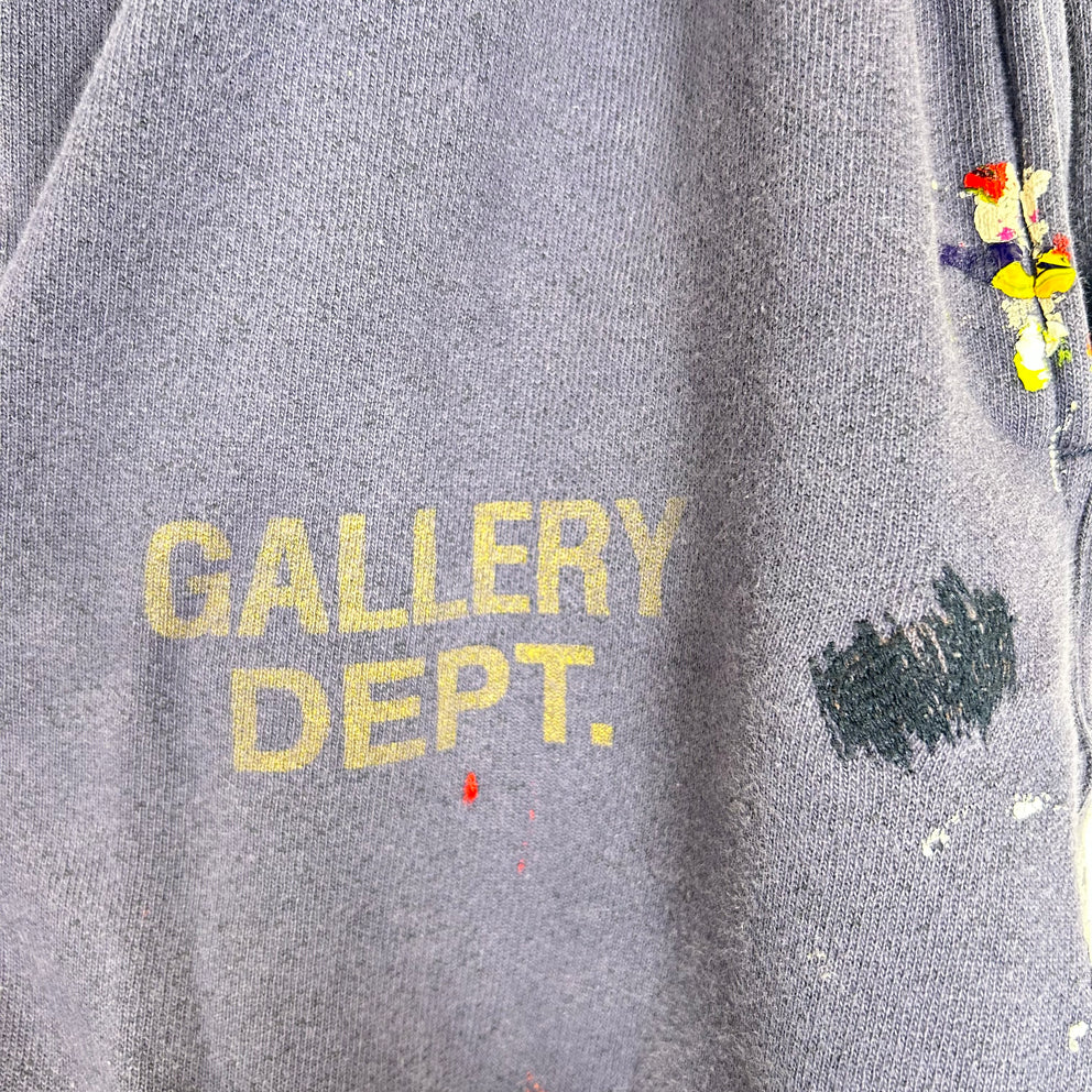 Gallery Dept Navy Paint Splatter Flared Sweatpants Size M