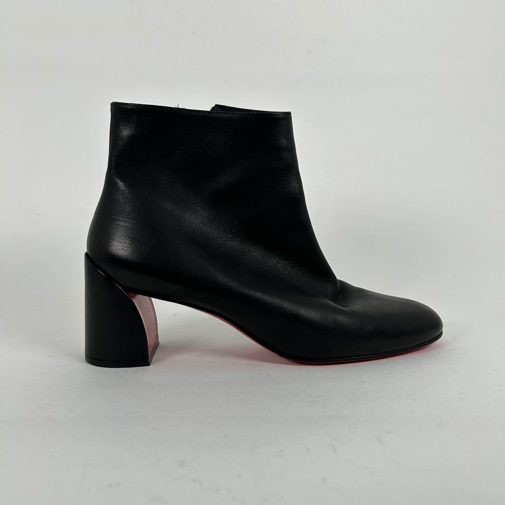 Christian Louboutin Black Leather Turela Boot Size 9