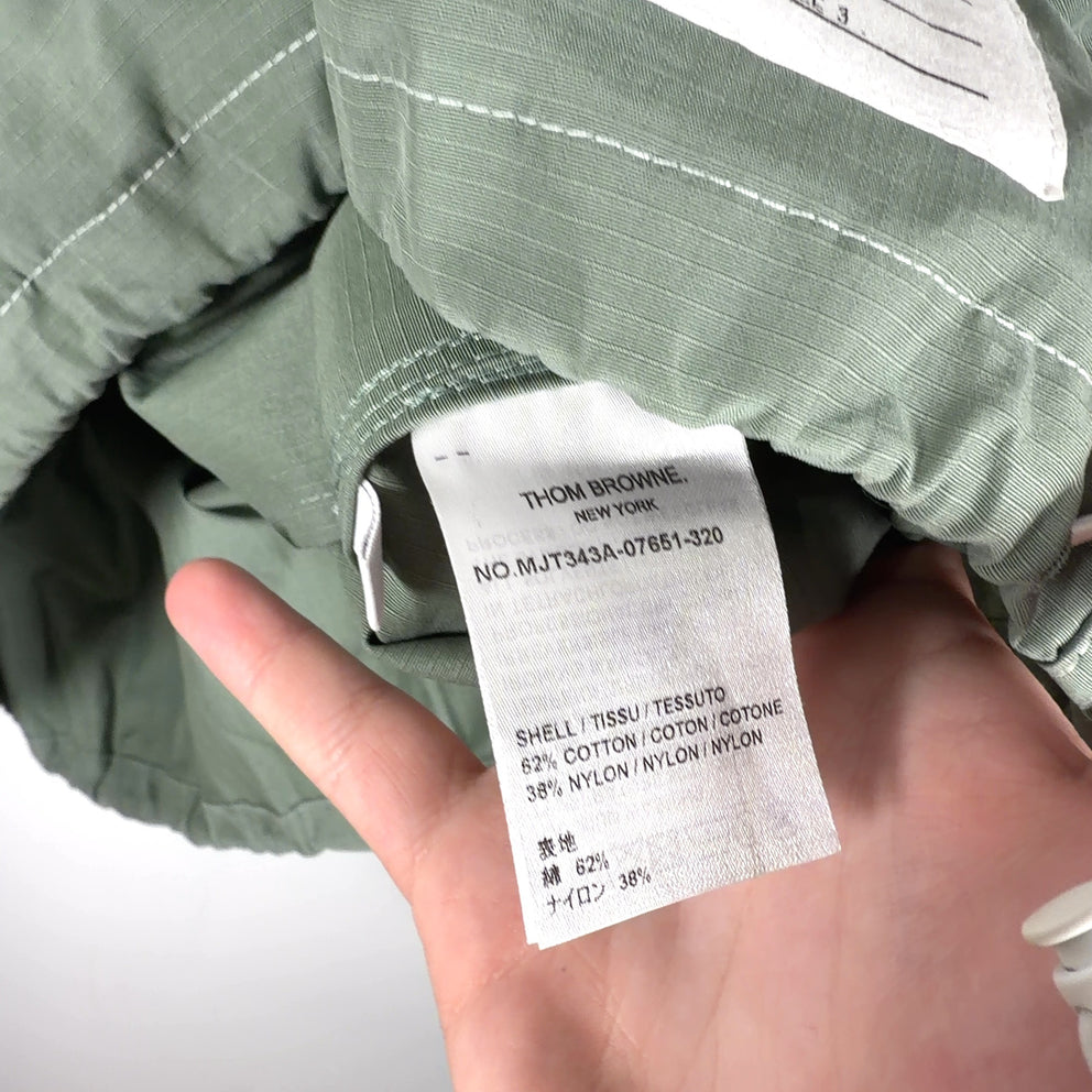 Thom Browne FW22 Colorblock Zip-Up Light Jacket