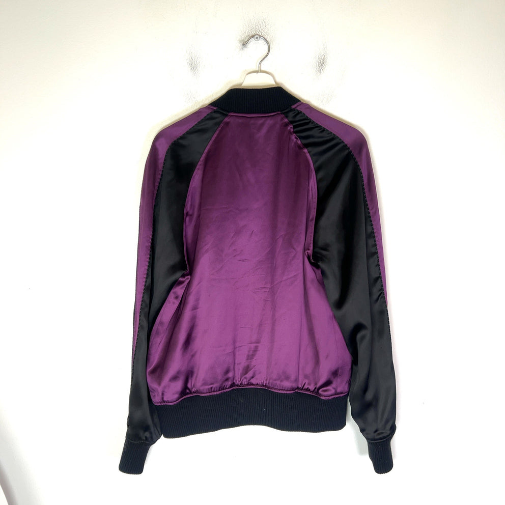 Givenchy FW18 Reversible Monster Embroidered Satin Bomber Jacket
