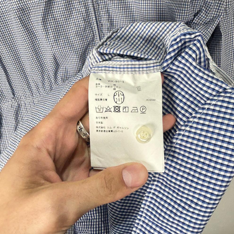 Junya Watanabe Man Patchwork Gingham Check Shirt Jacket