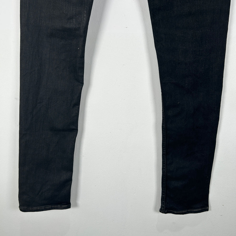 Rick Owens Triple Black Patchwork Tyrone Jeans Size 31