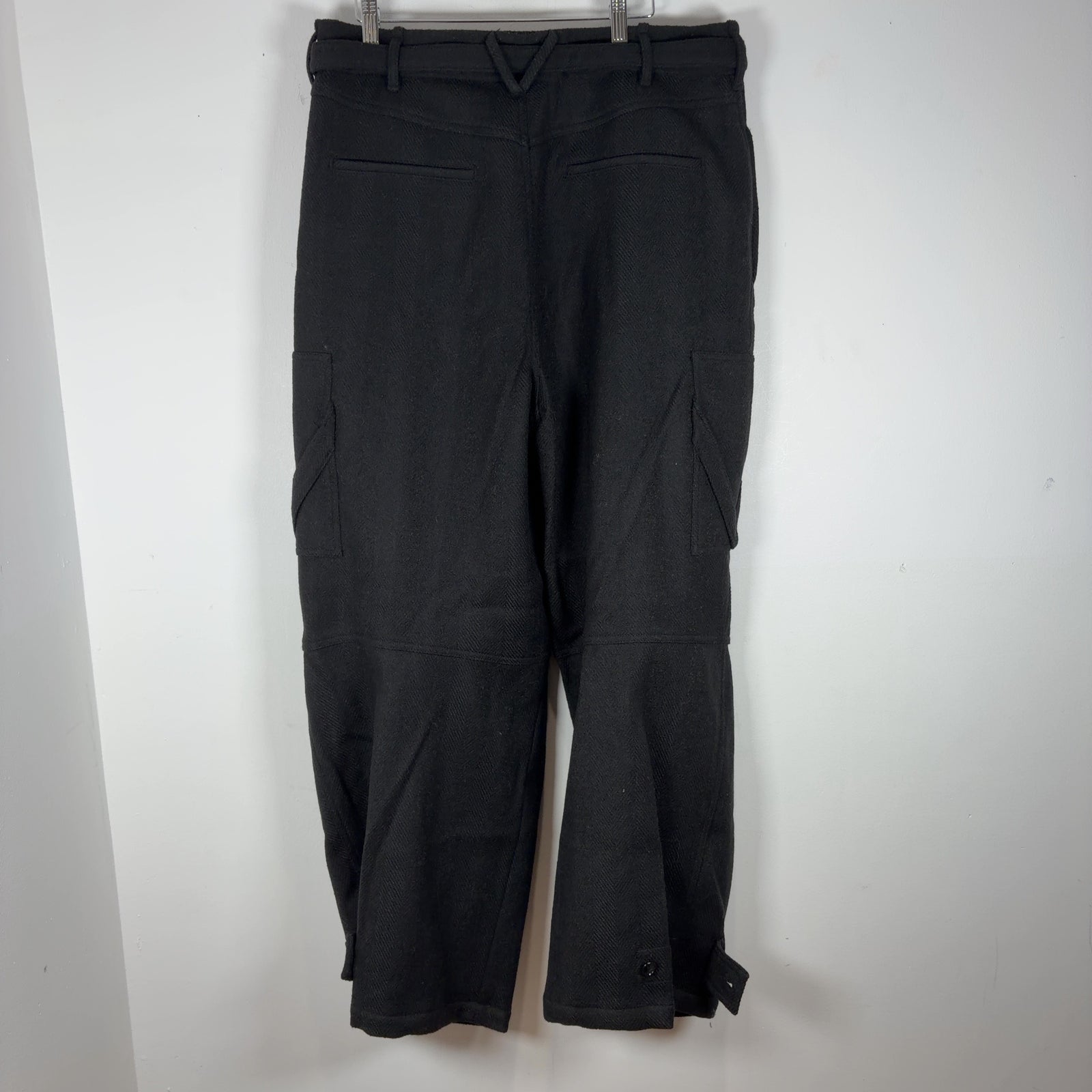 Bottega Veneta Herringbone Wool Cargo Pants