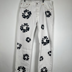 Denim Tears White Wreath Jeans Size 36