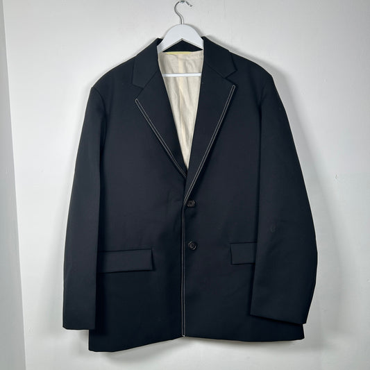 OAMC Black Inwood Padded Blazer Jacket Size 50