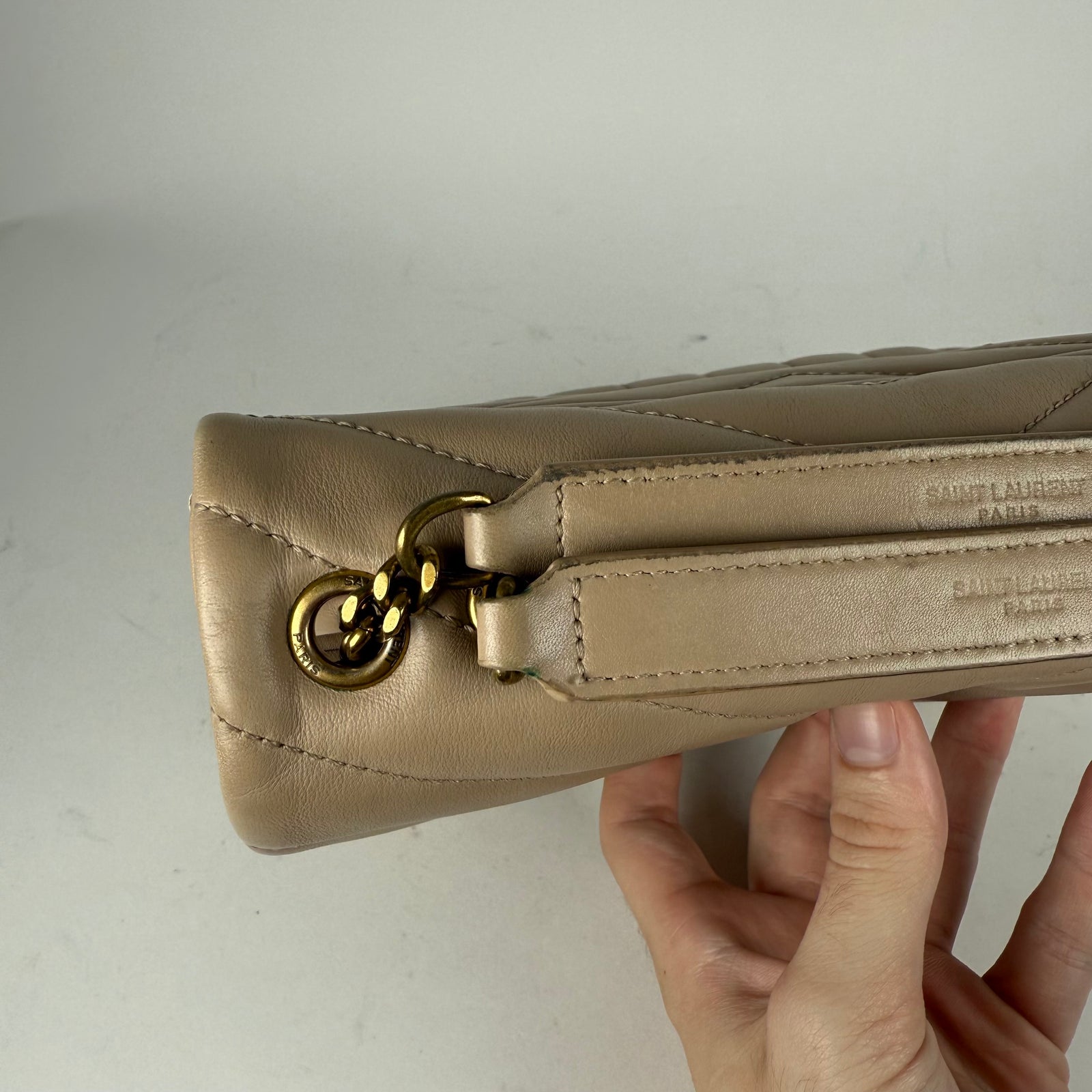 Saint Laurent LouLou Matelasse Chevron Shoulder Bag