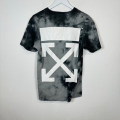 Off-White Grey Tye Dye Smoke Tee Size S