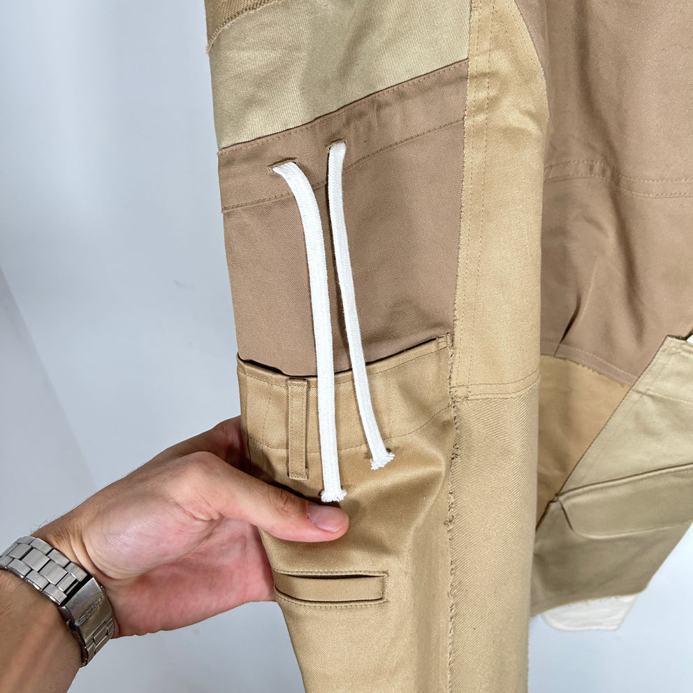 Junya Watanbe CDG Khaki Patchwork Dress Size S