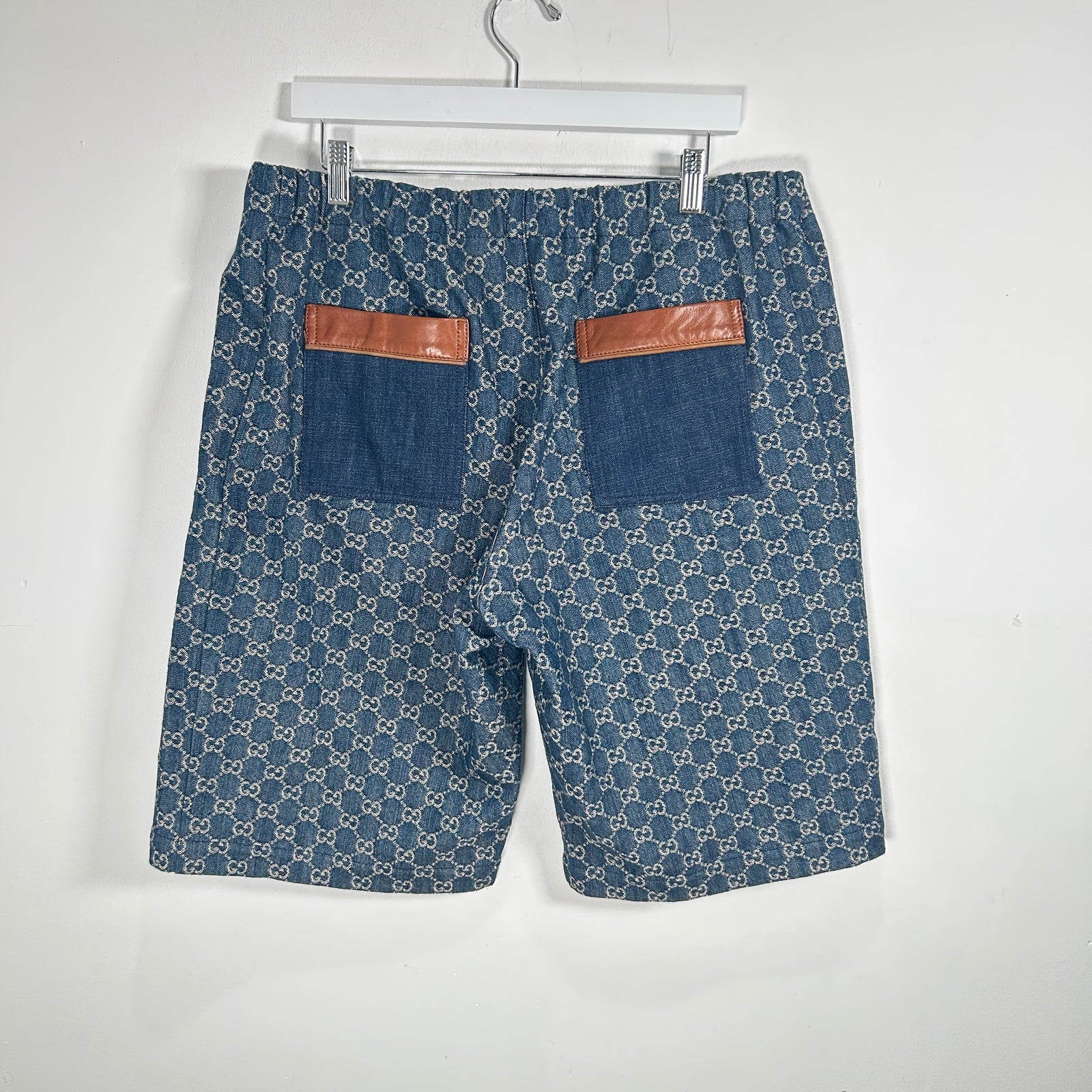 Gucci Denim Monogram Short Size L