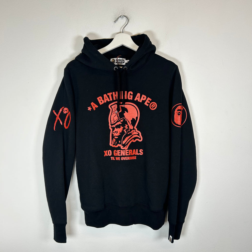 Bape x XO Black/Red General Hoodie Size M