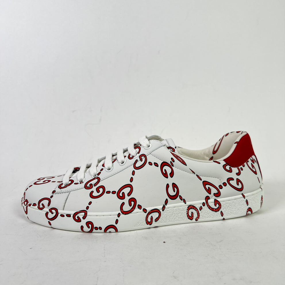Gucci GG Ghost Ace Low-Top Sneakers