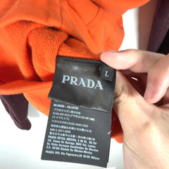 Prada 1/4 Zip Colorblock Hoodie