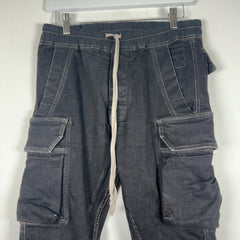 Rick Owens DRKSHDW Waxed Denim 'Mastadon' Cargo Pants