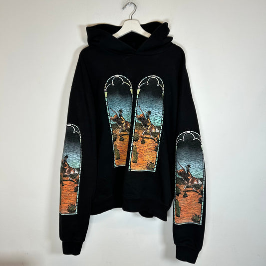 Who Decides War x EST Gee Black Glass Hoodie Size L
