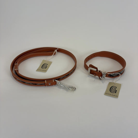 Goyard 'Edmond' Dog Collar & Leash