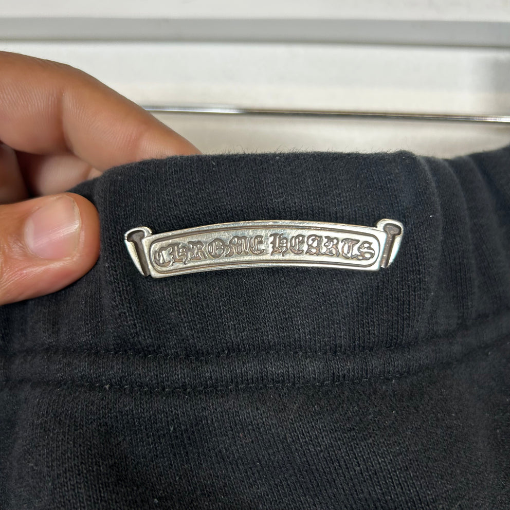 Chrome Hearts Black Embroidered Logo Shorts Size L