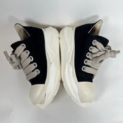 Rick Owens Drkshdw Black/Milk Abstract Jumbolace Ramones Size 42.5