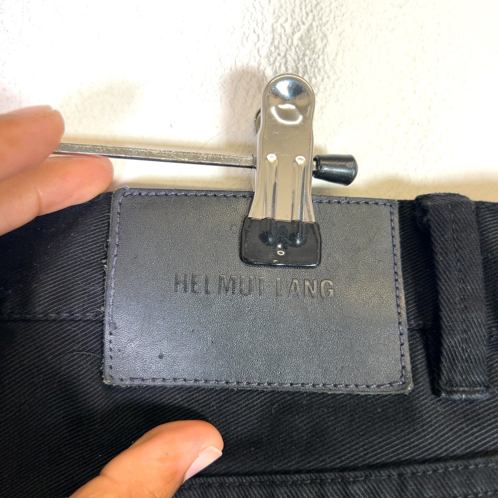 Helmut Lang Black Distressed Jeans