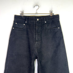 Rick Owens FW23 Moleskin Geth Wide-Cut Jeans