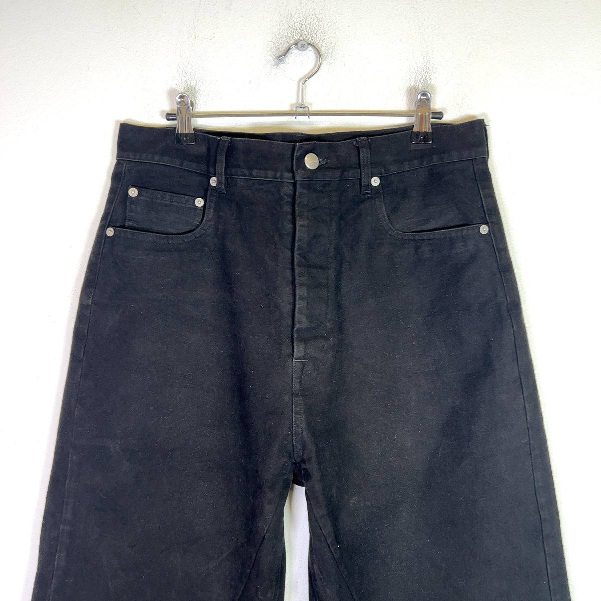 Rick Owens FW23 Moleskin Geth Wide-Cut Jeans