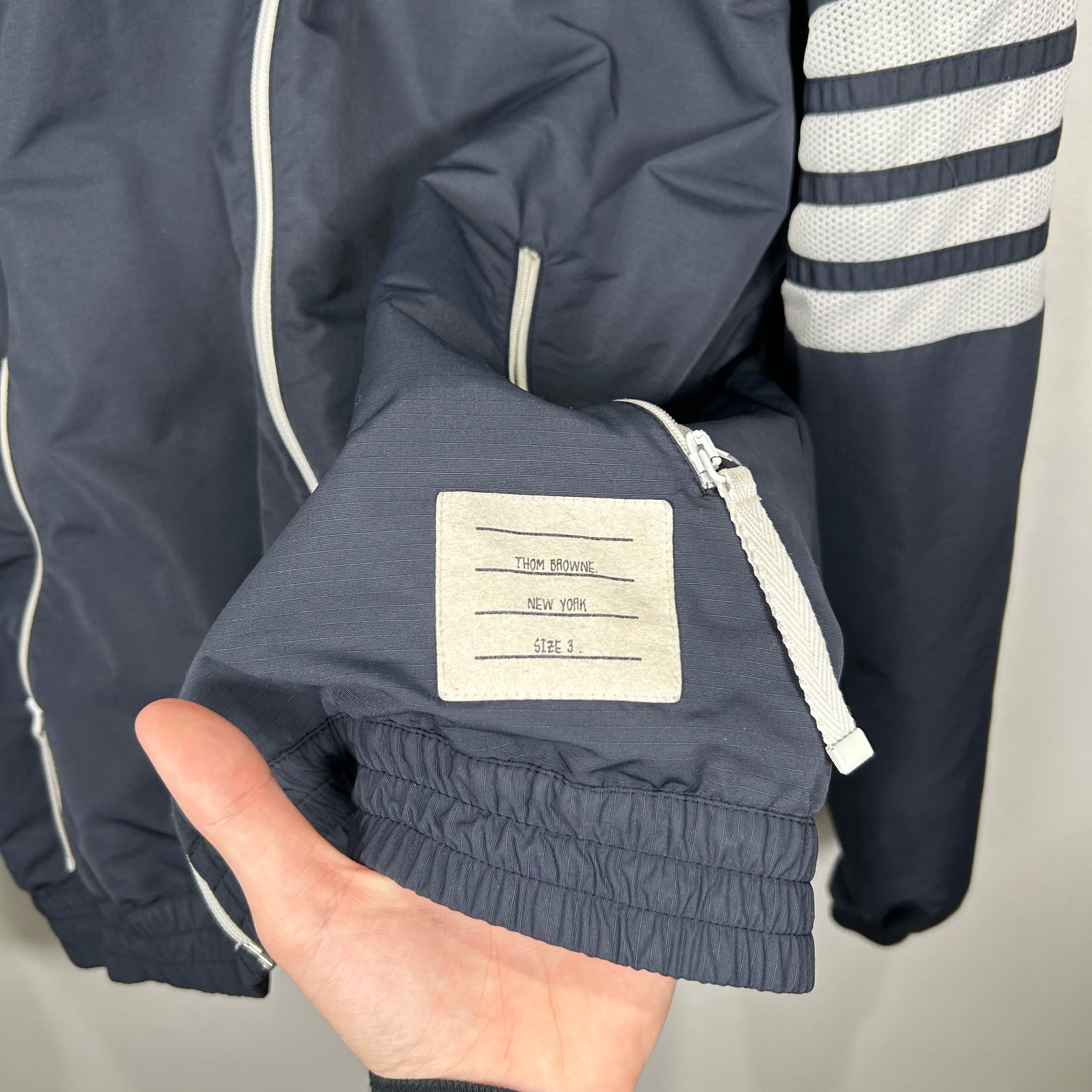 Thom Browne Navy Windbreaker Size 3