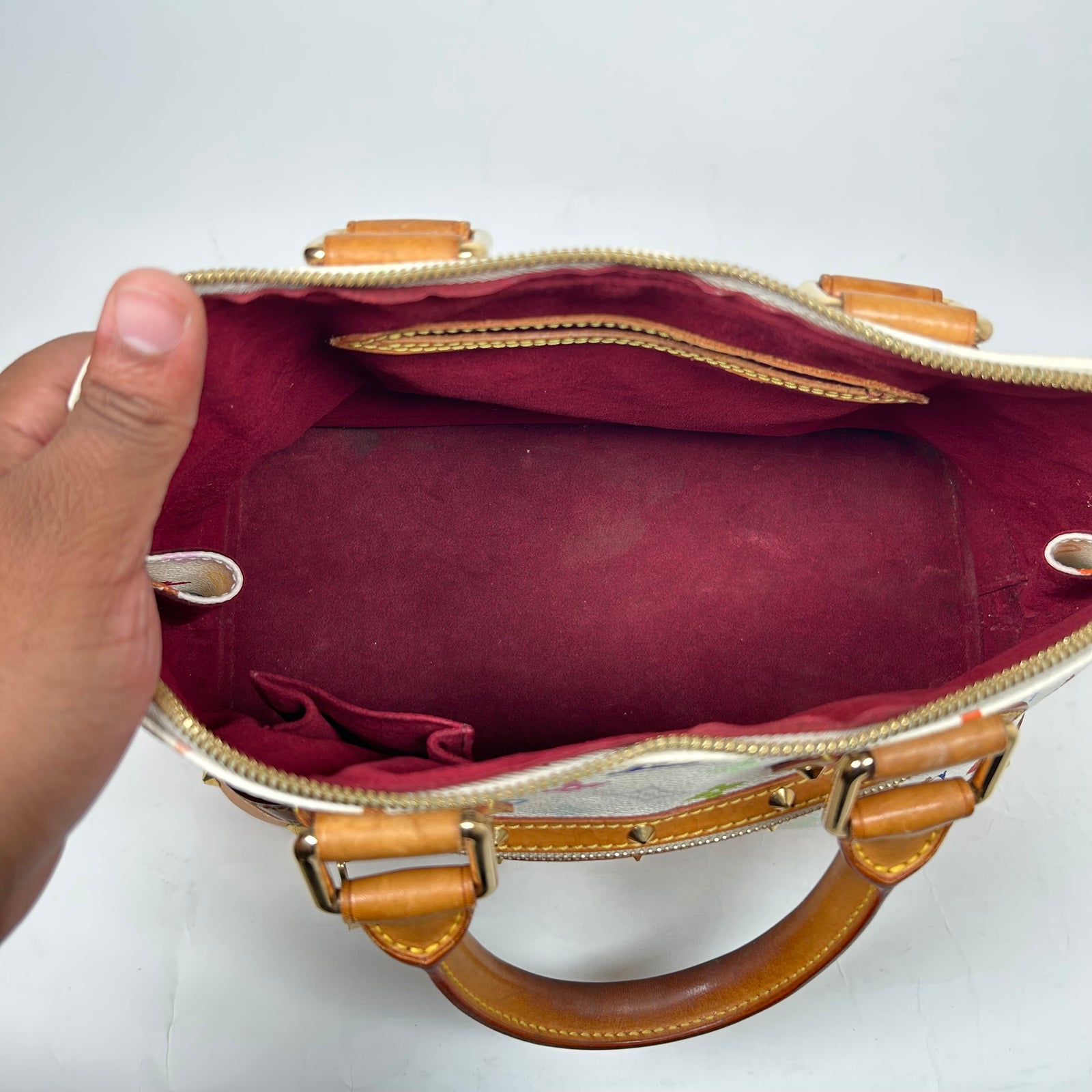 Louis Vuitton x Murakami White/Multicolor Monogram Alma Bag
