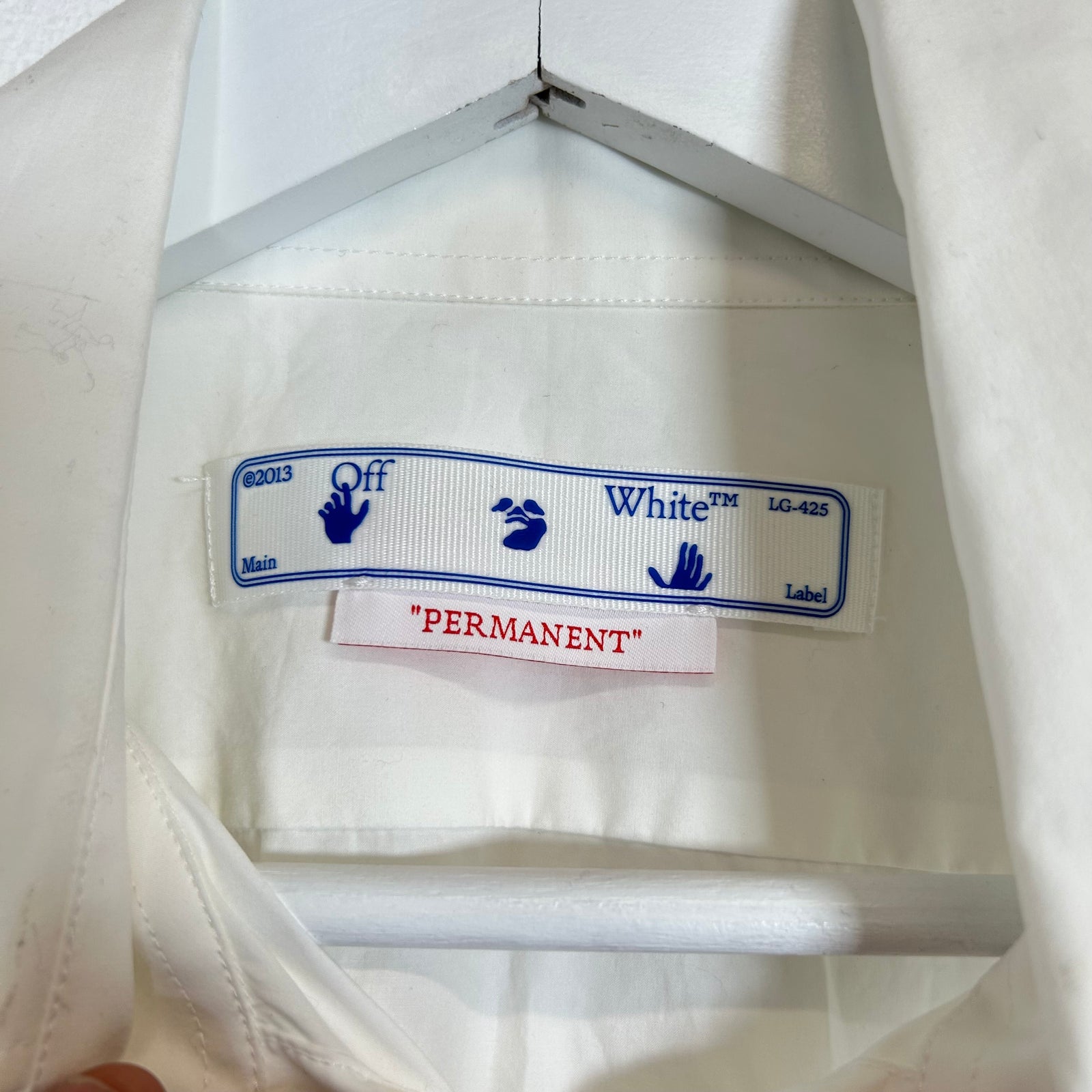 Off-White Embroidered Button-Up Shirt Size XL