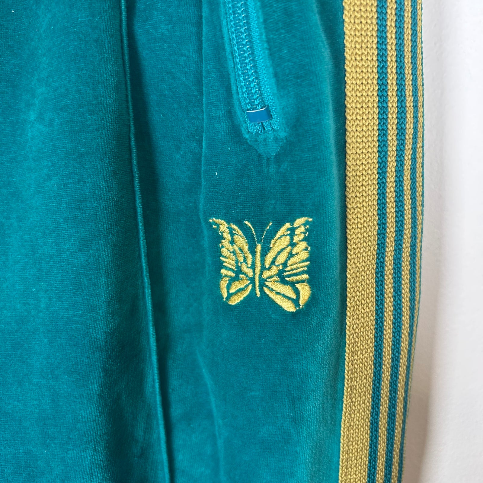 Needles Teal/Yellow Track Pants Size XS