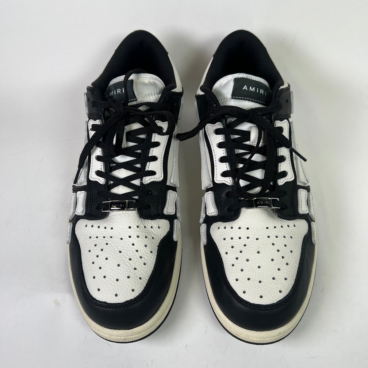 Amiri Skel Black/White Low-Top Sneakers