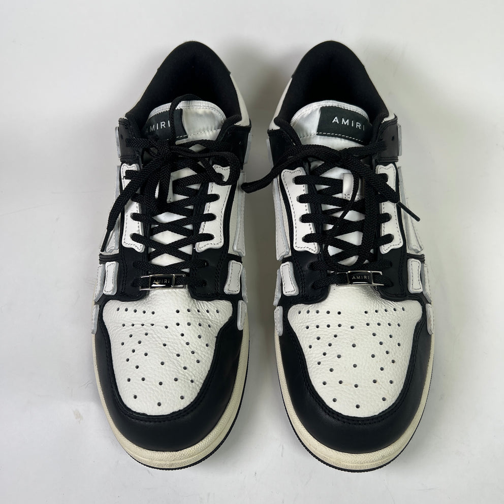 Amiri Skel Black/White Low-Top Sneakers