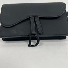 Dior Black Ultra Matte Calfskin Saddle Belt Bag