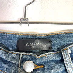 Amiri MX1 Black Patch Denim Jeans