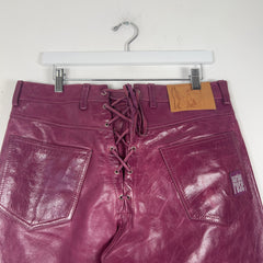 Martine Rose Leather Laced Pants