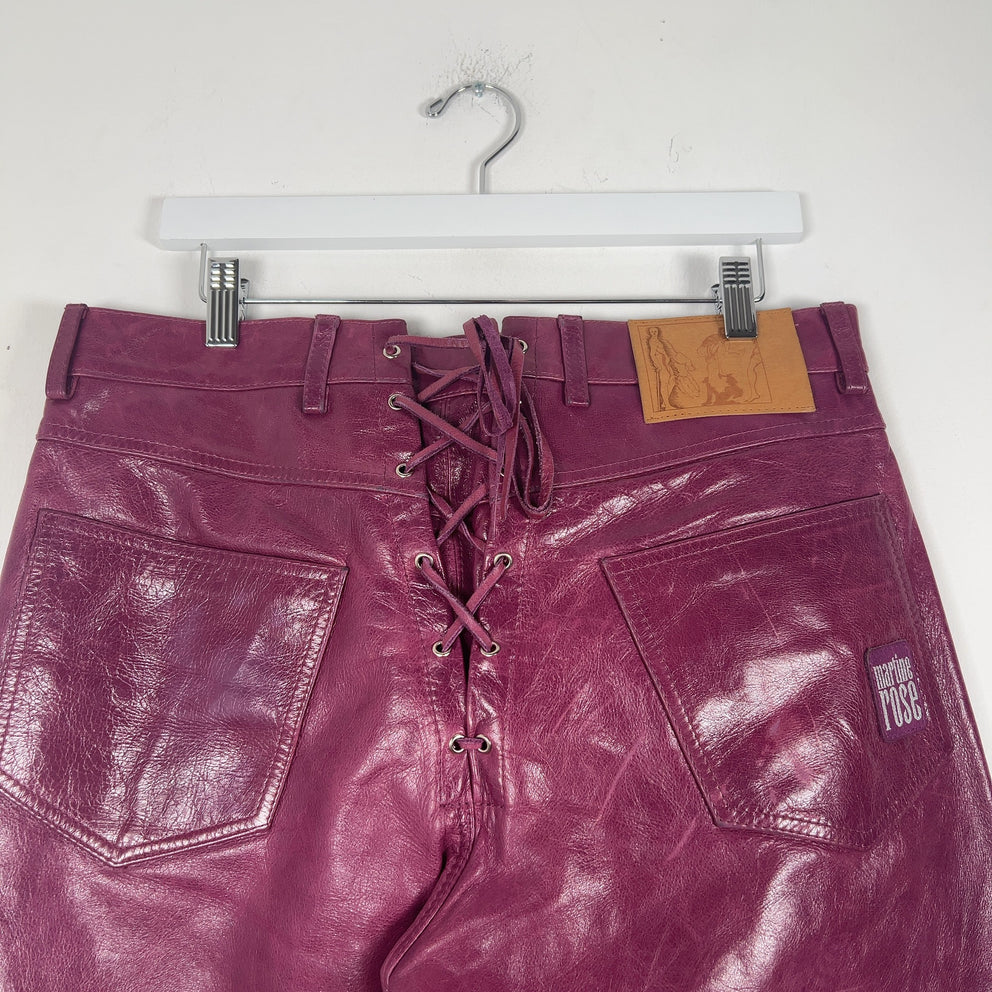 Martine Rose Leather Laced Pants