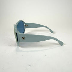 Chanel Reflective Round Shield Sunglasses