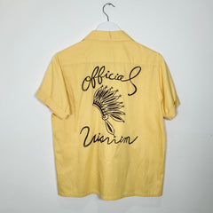 Visvim Yellow Chainstitch Camp Shirt Size 1