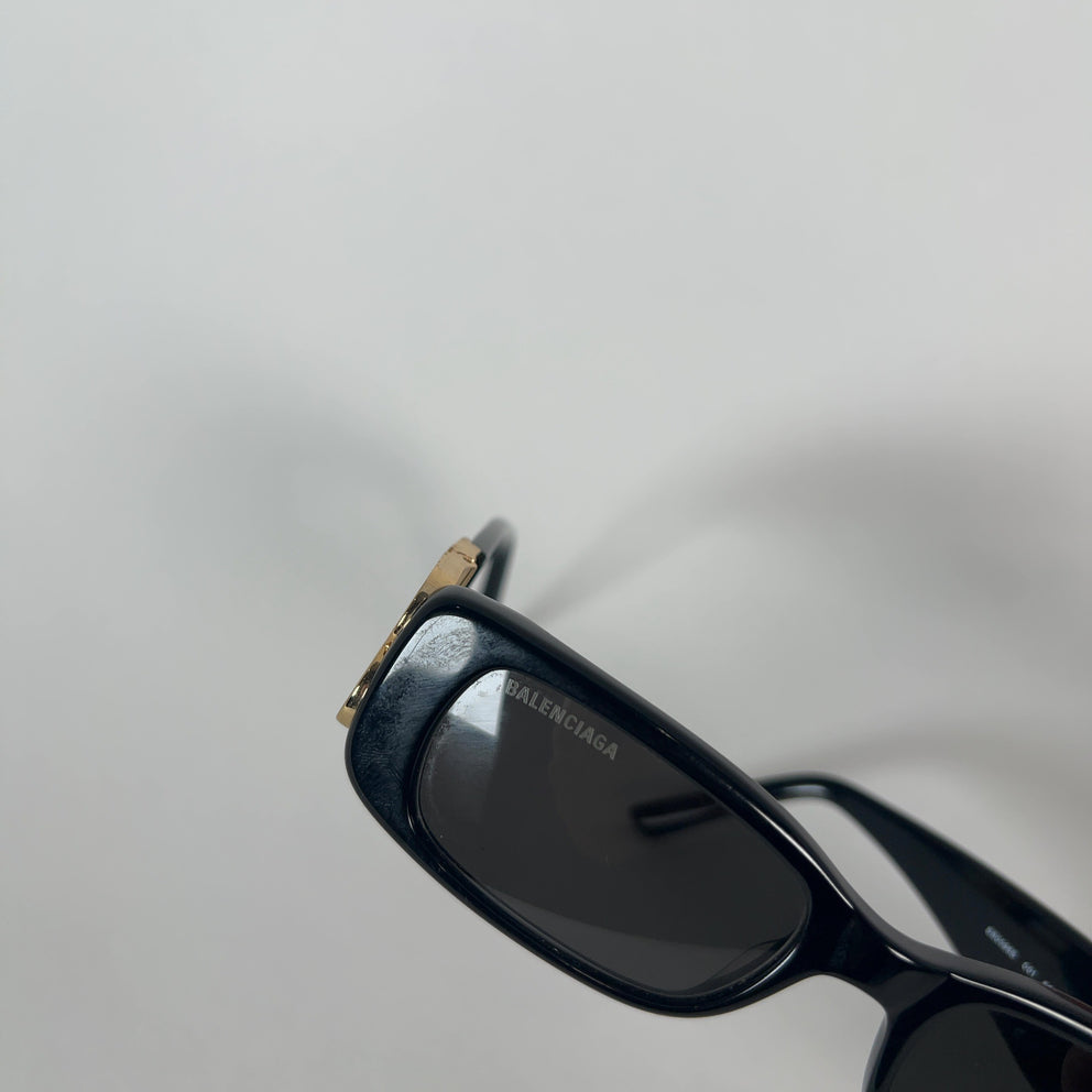Balenciaga 'BB' Slim Rectangular Sunglasses