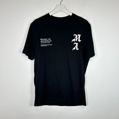 Amiri Wes Lang Black Checkered Skull T-Shirt Size S