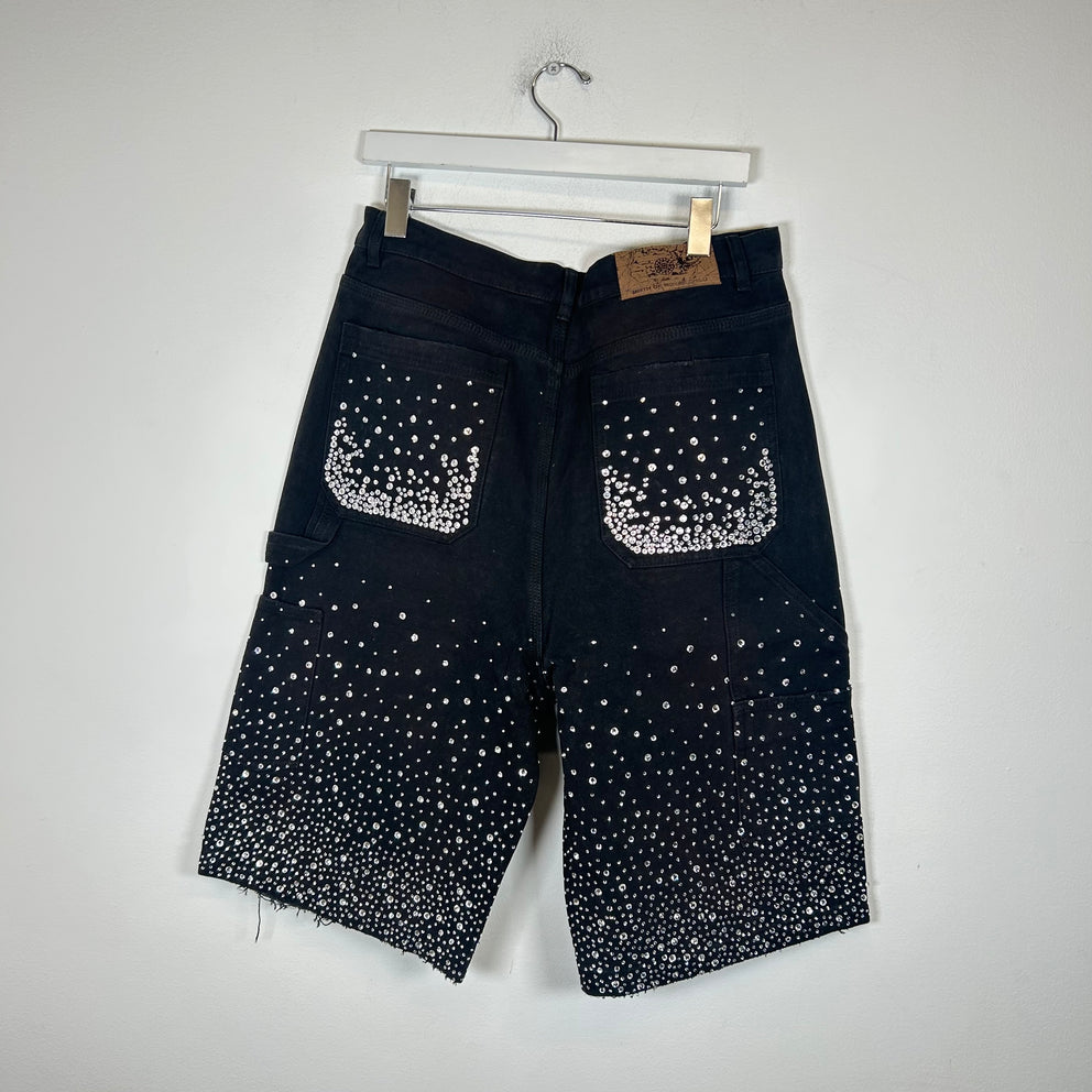Birth Of Royal Child Black 20k Diamond Jorts Size L