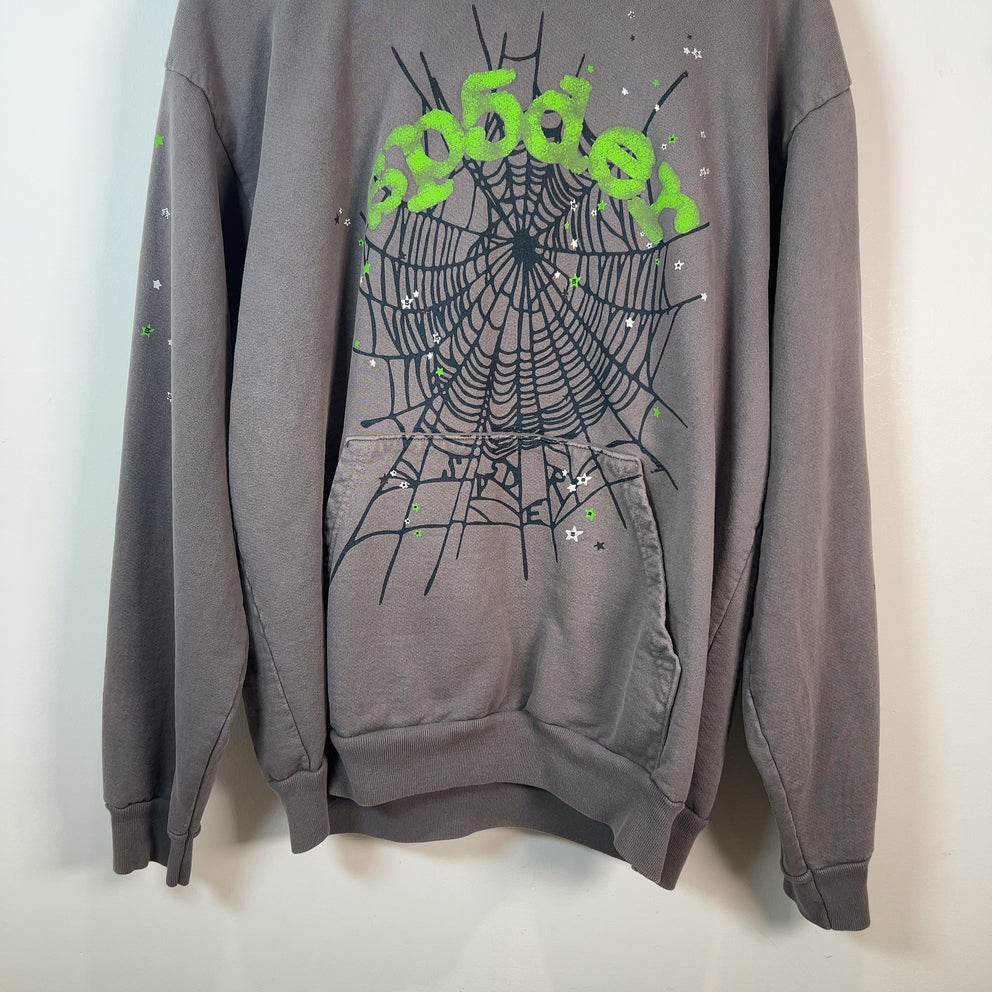 Sp5der Slime Web Graphic Hoodie