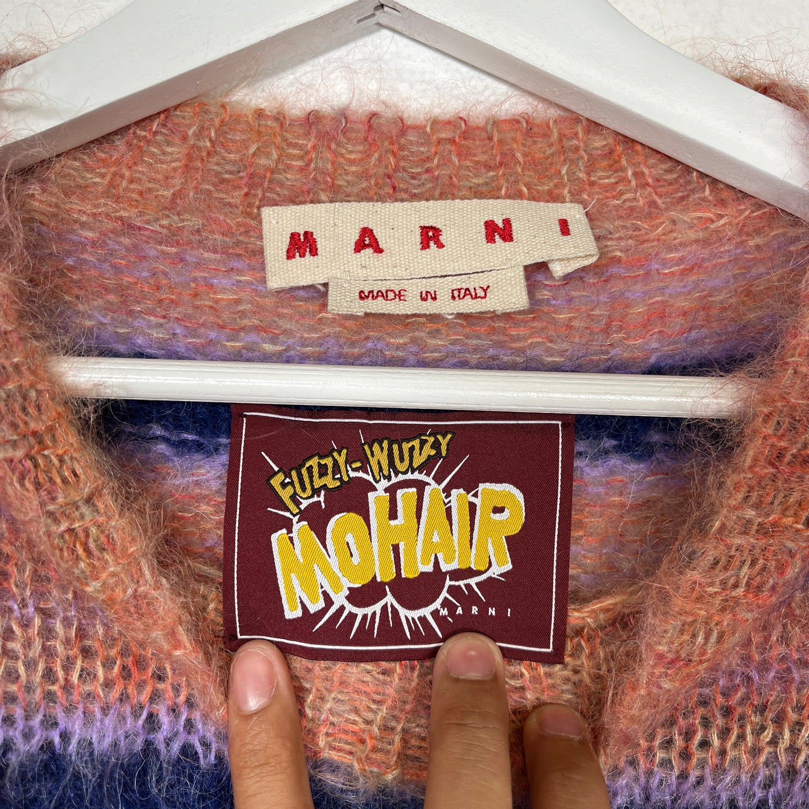 Marni Multicolor Mohair Sweater Size L