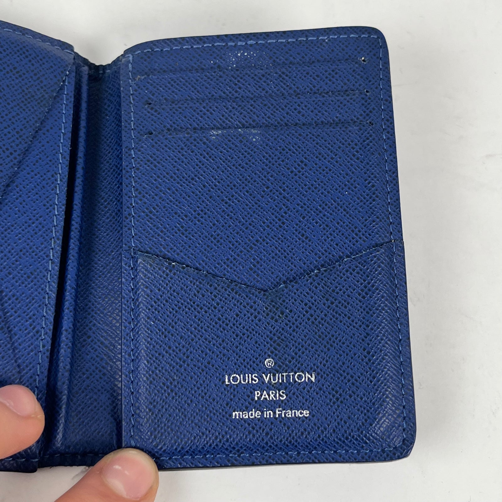 Louis Vuitton Monogram Blue Pocket Organizer