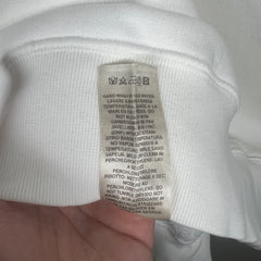 Rick Owens White Felpa Crewneck Size L