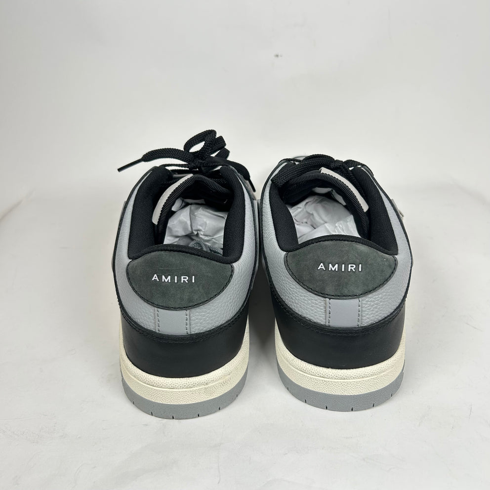 Amiri Black/Grey Skel Low Top Sneaker Size 46