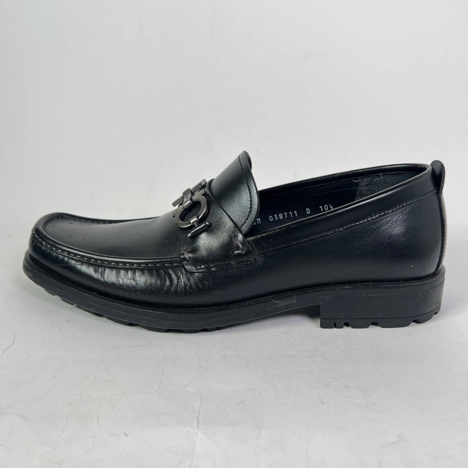 Salvatore Ferragamo David Lug Sole Leather Loafer