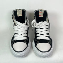Maison Mihara Yasuhiro Black/White Peterson OG Sole Canvas High-Top Sneaker Size 45