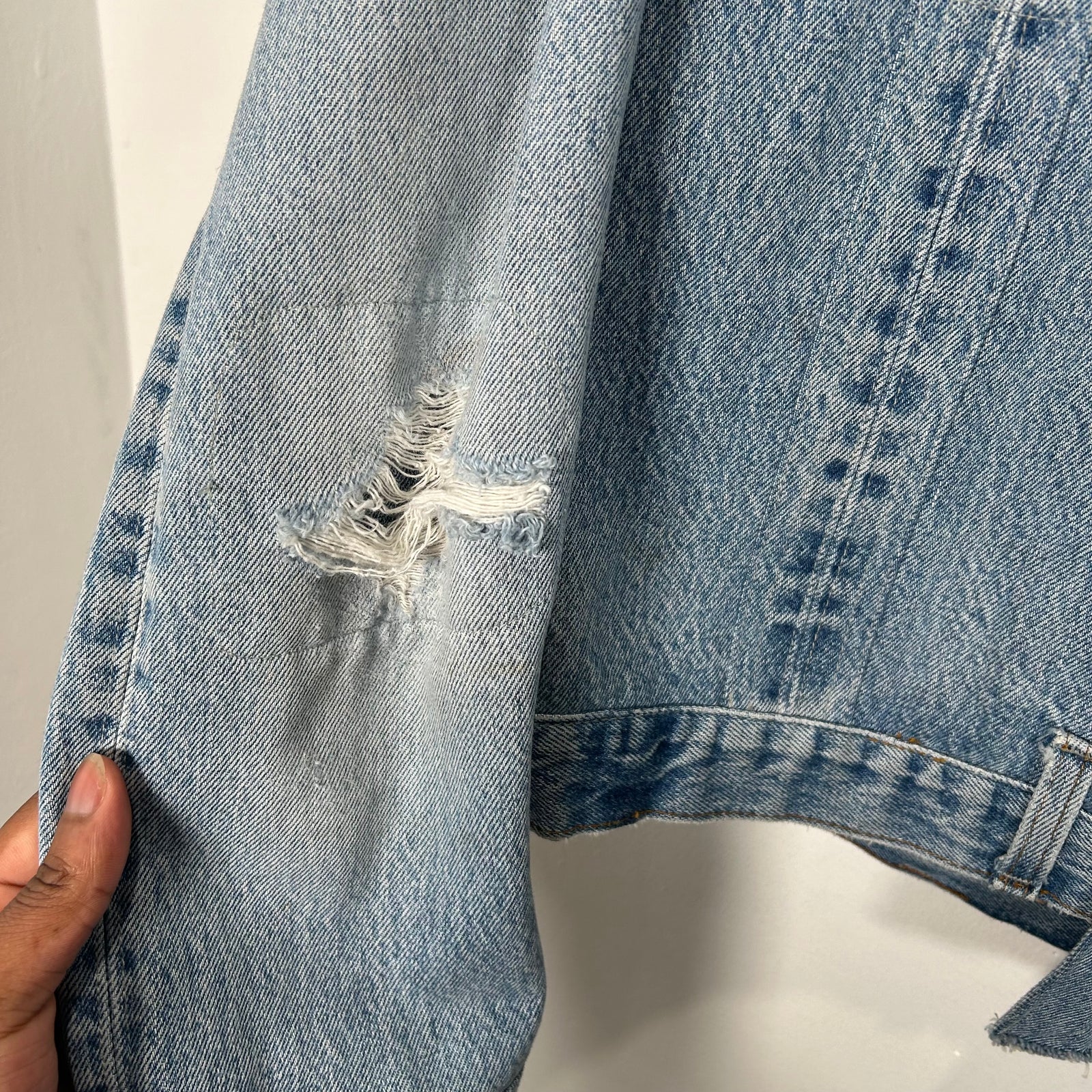Greg Lauren Jean Patchwork GL1 Jacket Size 2